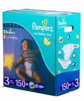Pampers Подгузники Active Baby Midi (5-9 кг) Мега Упаковка 150