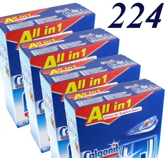 Таблетки для посудомоечных машин Calgonit Finish "All in 1" Powerball 224
