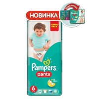 PAMPERS Подгузники-трусики Pants для мальчиков и девочек Extra Large (16+ кг) Джамбо Упаковка 44шт